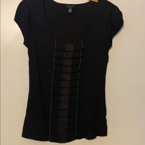 Tommy Hilfiger Black ruffle top